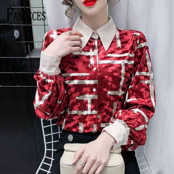fashion print shirts women's blouses spring summer slim long sleeve fall blusas mujer chemise femme camisas de mujer 210520, White
fashion print shirts women's blouses spring summer slim long sleeve fall blusas mujer chemise femme camisas de mujer 210520, White