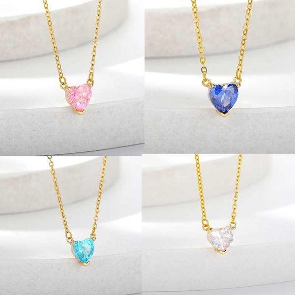 chains cute crystal heart necklace for women choker stainless steel gold chain zircon blue pink stone pendant necklaces jewelry, Silver
chains cute crystal heart necklace for women choker stainless steel gold chain zircon blue pink stone pendant necklaces jewelry, Silver