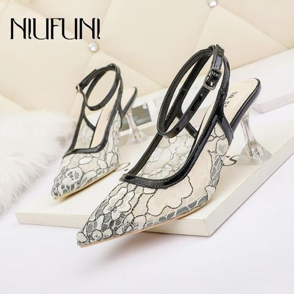dress shoes pointed pumps crystal cup heel mesh breathable summer women's sandals lace party banquet buckle size 35-42, Black
dress shoes pointed pumps crystal cup heel mesh breathable summer women's sandals lace party banquet buckle size 35-42, Black
