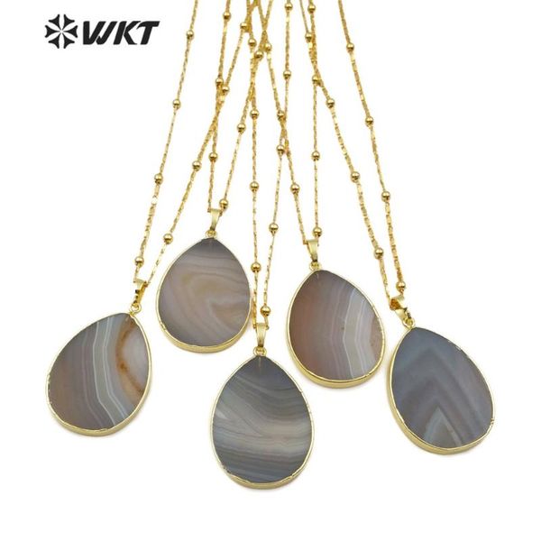 pendant necklaces wt-n1151 natural agates necklace teardop shape grey strip with gold layer women boho jewelry, Silver
pendant necklaces wt-n1151 natural agates necklace teardop shape grey strip with gold layer women boho jewelry, Silver