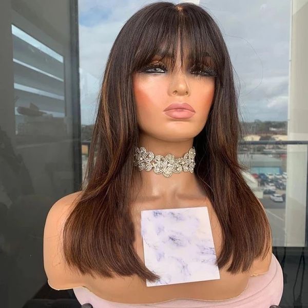 fringe wigs ombre auburn chocolate brown 13x6 lace 360 frontal full laces human hair wigs with bangs remy preplucked silk top, Black
fringe wigs ombre auburn chocolate brown 13x6 lace 360 frontal full laces human hair wigs with bangs remy preplucked silk top, Black