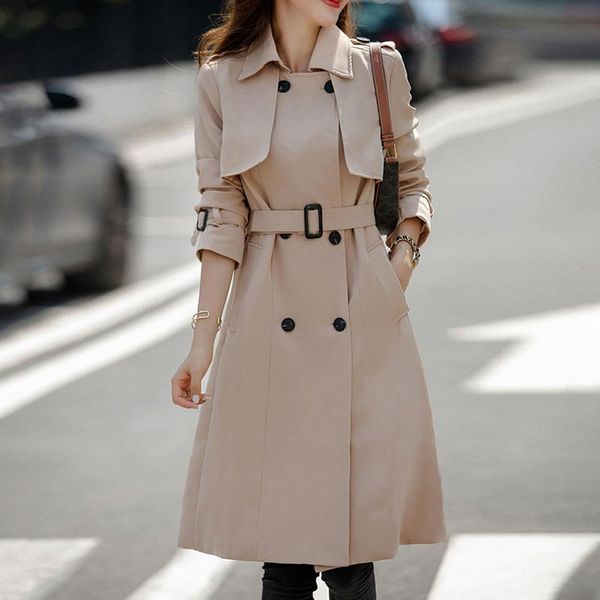 women's trench coats 2021 autumn red vintage long coat for women baggy casual windbreaker female with belt clothes plus size 3xl, Tan;black
women's trench coats 2021 autumn red vintage long coat for women baggy casual windbreaker female with belt clothes plus size 3xl, Tan;black