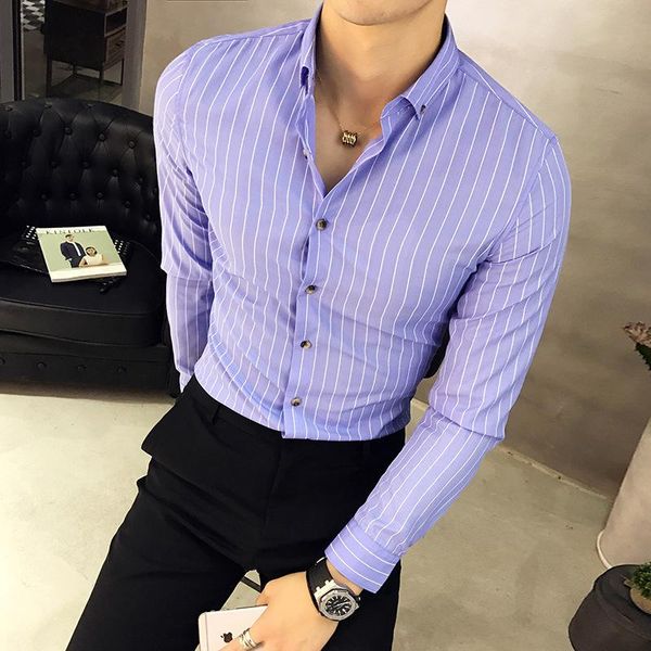 style fashion shirt man 2021 stripe spring men slim young men's fine striped long-sleeved male size casual shirts, White;black
style fashion shirt man 2021 stripe spring men slim young men's fine striped long-sleeved male size casual shirts, White;black