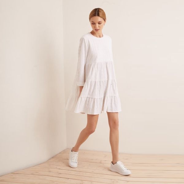 casual dresses summer white round neck ruffled fresh temperament doll loose and thin texture girlish style 2021 di3b, Black;gray
casual dresses summer white round neck ruffled fresh temperament doll loose and thin texture girlish style 2021 di3b, Black;gray