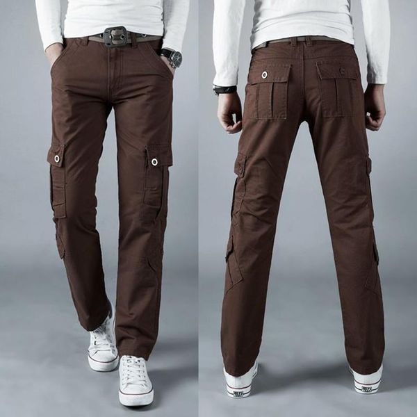 men's pants spring tough guy cargo multi-pocket elasticity men military outdoor training combat casual pant straight slim trousers, Black
men's pants spring tough guy cargo multi-pocket elasticity men military outdoor training combat casual pant straight slim trousers, Black
