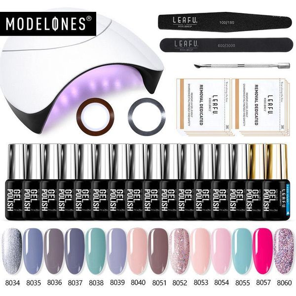 modelones 22pcs/lot 36w led lamp nail gel polish tools kits soak off base coat semi permanent hybrid kit1
modelones 22pcs/lot 36w led lamp nail gel polish tools kits soak off base coat semi permanent hybrid kit1