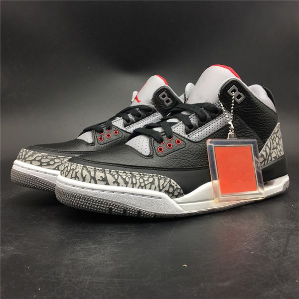 air 3 og black cement 854262-001 3s iii women men sports shoes sneakers trainers with original box, Black;white
air 3 og black cement 854262-001 3s iii women men sports shoes sneakers trainers with original box, Black;white