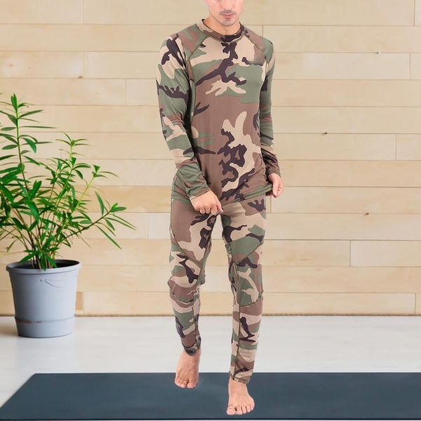 underwear men camouflage print sets long mouw broek pajamas homewear clothing nightwear, Black;brown
underwear men camouflage print sets long mouw broek pajamas homewear clothing nightwear, Black;brown