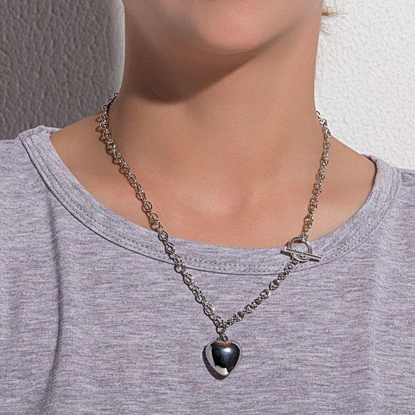 pendant necklaces vintage punk choker round heart chain silver color hip hop necklace for women fashion jewelry gift
pendant necklaces vintage punk choker round heart chain silver color hip hop necklace for women fashion jewelry gift