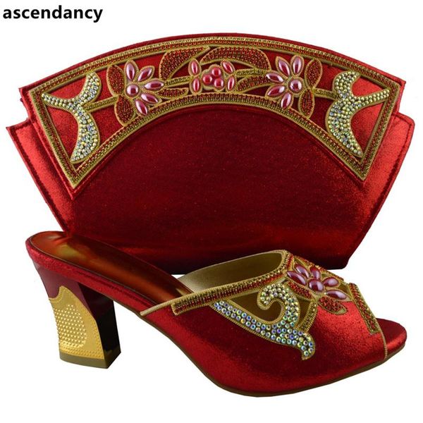 red color women shoes and bag set in italy african shoe for party matching italian dress, Black
red color women shoes and bag set in italy african shoe for party matching italian dress, Black