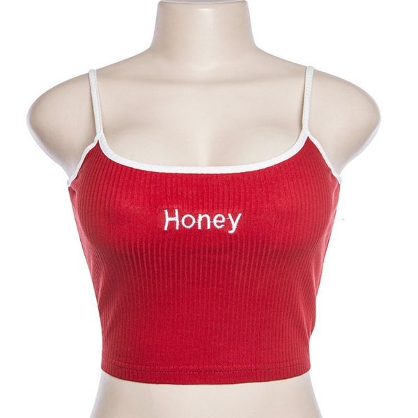 summer women crop honey letter embroidery tank cropped ladies spaghetti strap elastic shirt vest camisole, White
summer women crop honey letter embroidery tank cropped ladies spaghetti strap elastic shirt vest camisole, White