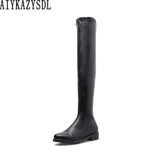 boots aiykazysdl women over the knee faux leather / suede thigh high flat heels zipper knight shoes snow, Black
boots aiykazysdl women over the knee faux leather / suede thigh high flat heels zipper knight shoes snow, Black
