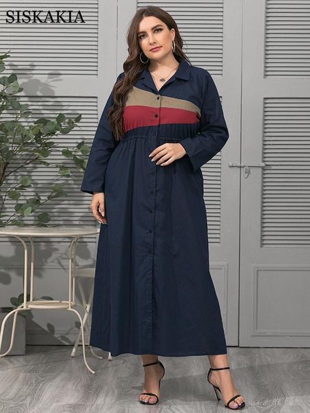 casual dresses siskakia cotton maxi shirt dress for women single-breasted lapel long sleeve color block stretch empire plus size clothing fa, Black;gray
casual dresses siskakia cotton maxi shirt dress for women single-breasted lapel long sleeve color block stretch empire plus size clothing fa, Black;gray