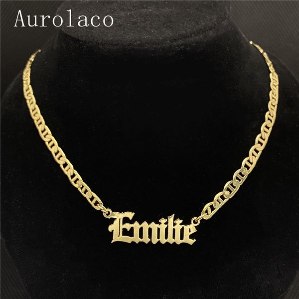 aurolaco personalized custom name necklace pendant gold color flat day chain customized nameplate necklaces for women/men gifts, Silver
aurolaco personalized custom name necklace pendant gold color flat day chain customized nameplate necklaces for women/men gifts, Silver