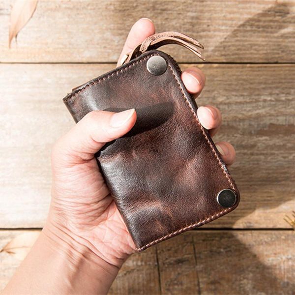 wallets men's leather key case large capacity vegetable tanned coin purse female card holder head car men, Red;black
wallets men's leather key case large capacity vegetable tanned coin purse female card holder head car men, Red;black