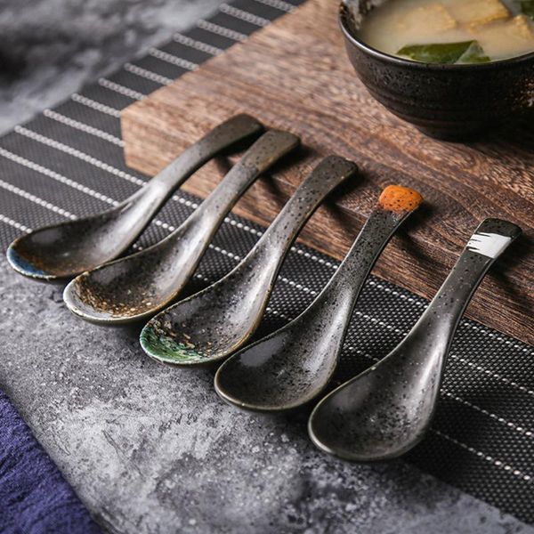 spoons 3/5pcs ceramic soup porridge scoop teaspoon rice spoon tableware restaurant kitchen cooking utensil
spoons 3/5pcs ceramic soup porridge scoop teaspoon rice spoon tableware restaurant kitchen cooking utensil