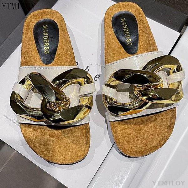 metal chain round open toe flat slippers women summer fashion leather ytmtloy zapatillas casa mujer sapato feminino, Black
metal chain round open toe flat slippers women summer fashion leather ytmtloy zapatillas casa mujer sapato feminino, Black