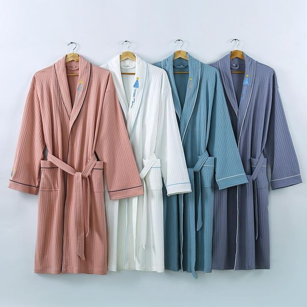 women's sleepwear el 100% cotton bathrobes spring autumn thin absorbent negligee for men women couples long night robe home service, Black;red
women's sleepwear el 100% cotton bathrobes spring autumn thin absorbent negligee for men women couples long night robe home service, Black;red