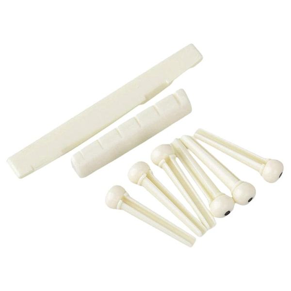 set guitar bridge saddle and nut with pins for acoustic slotted replacement outdoor pads
set guitar bridge saddle and nut with pins for acoustic slotted replacement outdoor pads