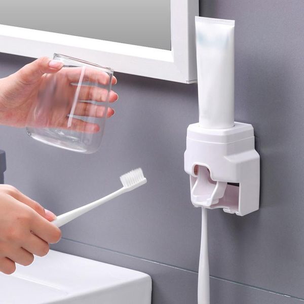 automatic toothpaste dispenser wall mount toothbrush holder lazy squeezer for toilet home bathroom accessories holders
automatic toothpaste dispenser wall mount toothbrush holder lazy squeezer for toilet home bathroom accessories holders