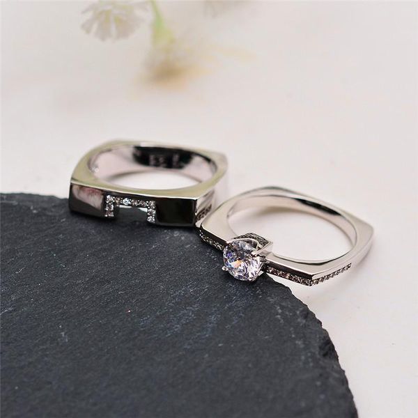 luxury crystal female small stone ring set fashion rose gold bridal wedding rings for women promise love engagement, Slivery;golden
luxury crystal female small stone ring set fashion rose gold bridal wedding rings for women promise love engagement, Slivery;golden