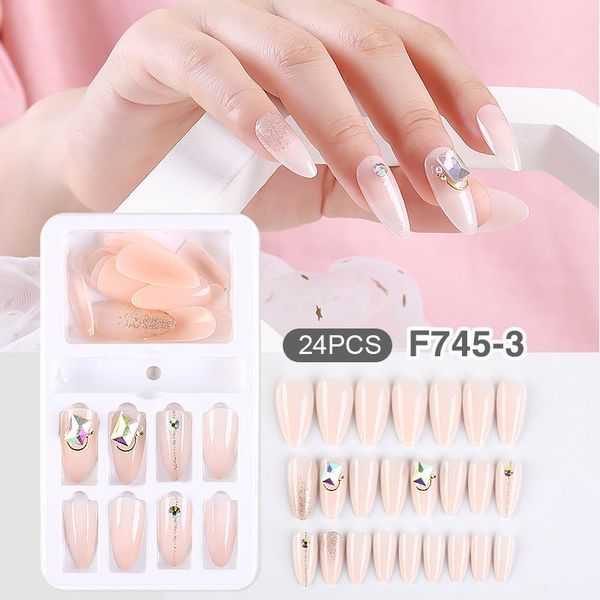 24pcs gradients wear long paragraph fashion manicure patch false nails save time wearable nail sets kits art tools
24pcs gradients wear long paragraph fashion manicure patch false nails save time wearable nail sets kits art tools