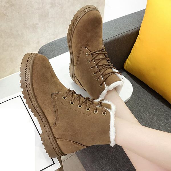 boots 2021 female flock fur snow lace up thick plush boot solid color winter platform footwear women shoes combat ankle, Black
boots 2021 female flock fur snow lace up thick plush boot solid color winter platform footwear women shoes combat ankle, Black