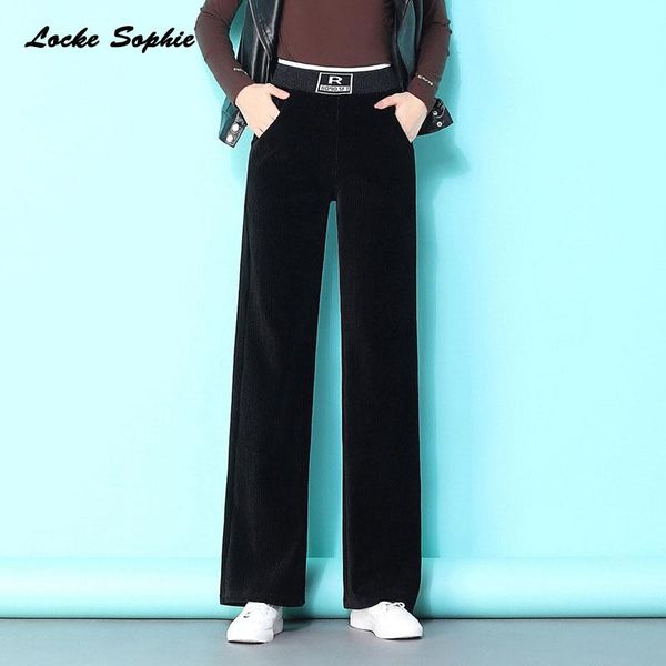 women's pants & capris high waist plus size wide leg trousers 2021 winter corduroy splicing black ladies skinny, Black;white
women's pants & capris high waist plus size wide leg trousers 2021 winter corduroy splicing black ladies skinny, Black;white