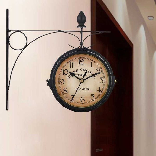 wall clocks clock hanging retro double sided battery powered metal vintage round for garden coffee bar decoration
wall clocks clock hanging retro double sided battery powered metal vintage round for garden coffee bar decoration
