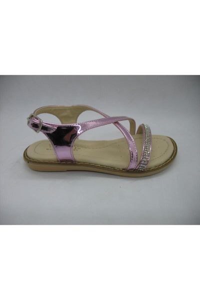 sandals female child pink cubic zirconia 26-34, Black