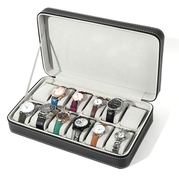 watch boxes & cases 6/10/12 grids box pu leather case holder organizer storage for quartz watches jewelry display gift, Black;blue
watch boxes & cases 6/10/12 grids box pu leather case holder organizer storage for quartz watches jewelry display gift, Black;blue