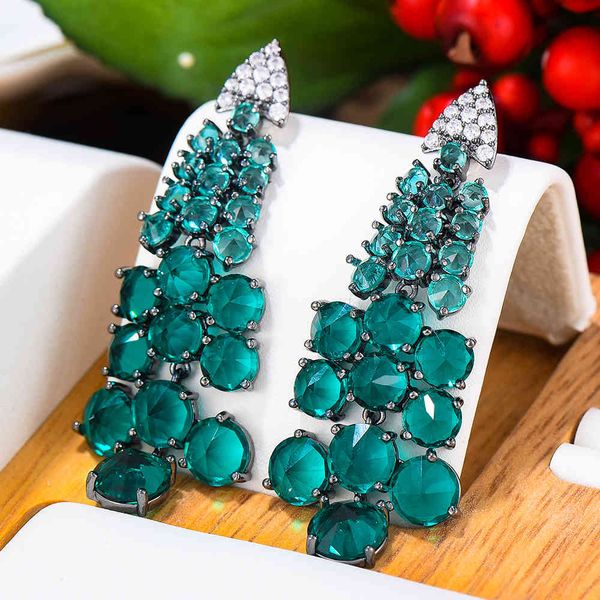 godki trendy fashion drop for women wedding cubic zirconia dubai bridal earrings costume jewelry 2020 summer party, Black
godki trendy fashion drop for women wedding cubic zirconia dubai bridal earrings costume jewelry 2020 summer party, Black