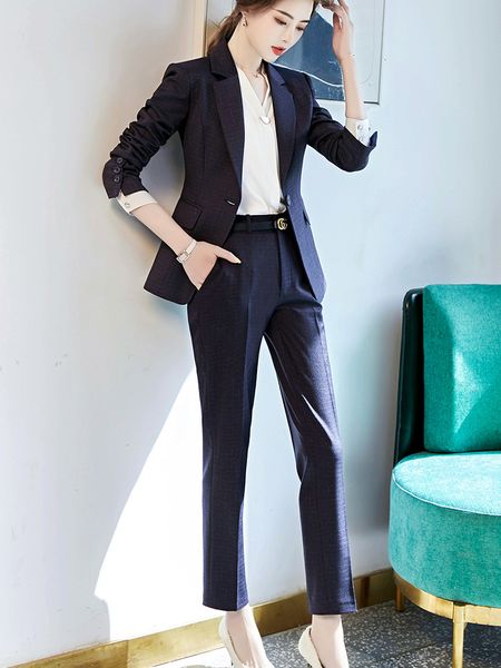 pant 2021 hiqh quality pant suits fashion for business work women office lady a checkered button jacket thin pants fitting 2 piece assembly, White
pant 2021 hiqh quality pant suits fashion for business work women office lady a checkered button jacket thin pants fitting 2 piece assembly, White