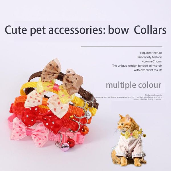 cat collars & leads cute adjustable bow bell collar dog teddy pomeranian cartoon funny accessories animal supplies
cat collars & leads cute adjustable bow bell collar dog teddy pomeranian cartoon funny accessories animal supplies