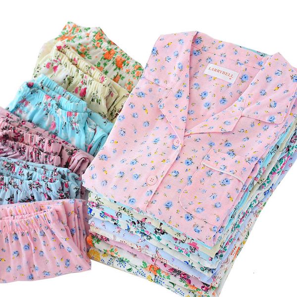 women's sleepwear women turn-down collar full sleeve pajamas set comfort gauze cotton ladies summer floral printed homewear casual, Black;red
women's sleepwear women turn-down collar full sleeve pajamas set comfort gauze cotton ladies summer floral printed homewear casual, Black;red