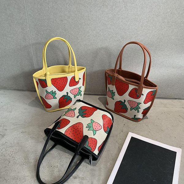 bag 2021 lovely strawberry floral print basket child bucket handbag mother waist bags
bag 2021 lovely strawberry floral print basket child bucket handbag mother waist bags
