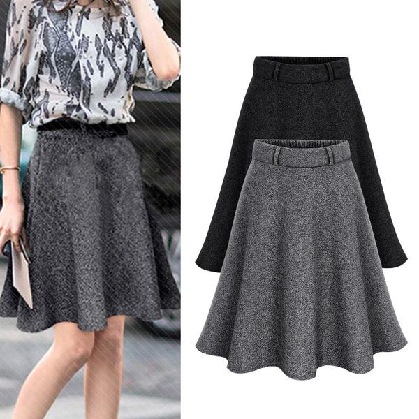 skirts large size women woolen pleated skirt fashion solid gray black elastic high waist all-match casual party a-line m-6xl
skirts large size women woolen pleated skirt fashion solid gray black elastic high waist all-match casual party a-line m-6xl