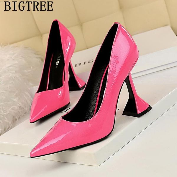 party shoes for women patent leather pointed heels office pumps high ladies dress, Black
party shoes for women patent leather pointed heels office pumps high ladies dress, Black