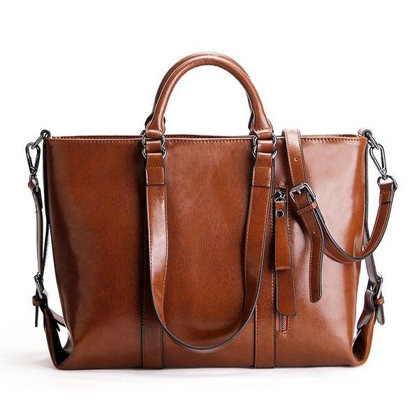 evening bags large capacity shoulder bag leather oil wax cowhide simple ladies ol commuter handbag diagonal trend
evening bags large capacity shoulder bag leather oil wax cowhide simple ladies ol commuter handbag diagonal trend