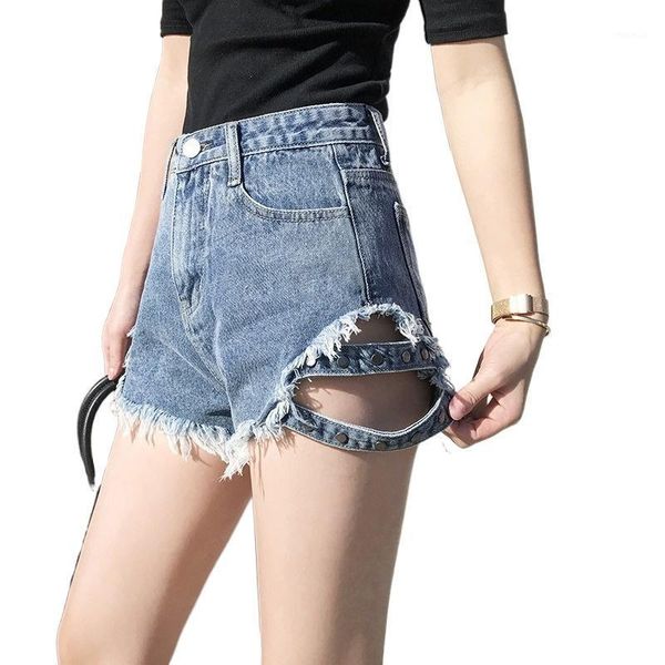women's shorts summer women high waist button wigh leg jeans casual female loose fit blue denim thin for short, White;black
women's shorts summer women high waist button wigh leg jeans casual female loose fit blue denim thin for short, White;black