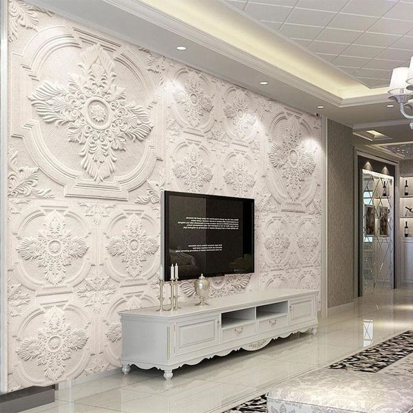 wallpapers custom mural wallpaper european style 3d carved relief flower fresco living room tv sofa bedroom home decor papel de parede 3 d
wallpapers custom mural wallpaper european style 3d carved relief flower fresco living room tv sofa bedroom home decor papel de parede 3 d