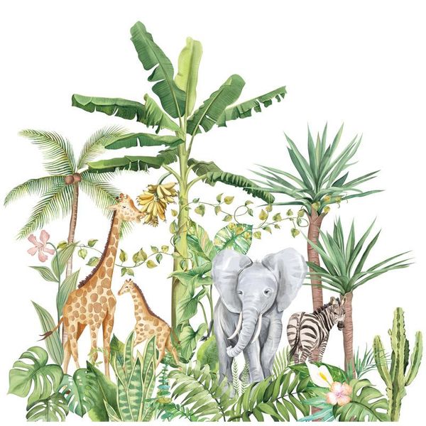 wall stickers cartoon tropical rainforest animals elephant giraffe nordic plant sofa kids bedroom background decoration
wall stickers cartoon tropical rainforest animals elephant giraffe nordic plant sofa kids bedroom background decoration