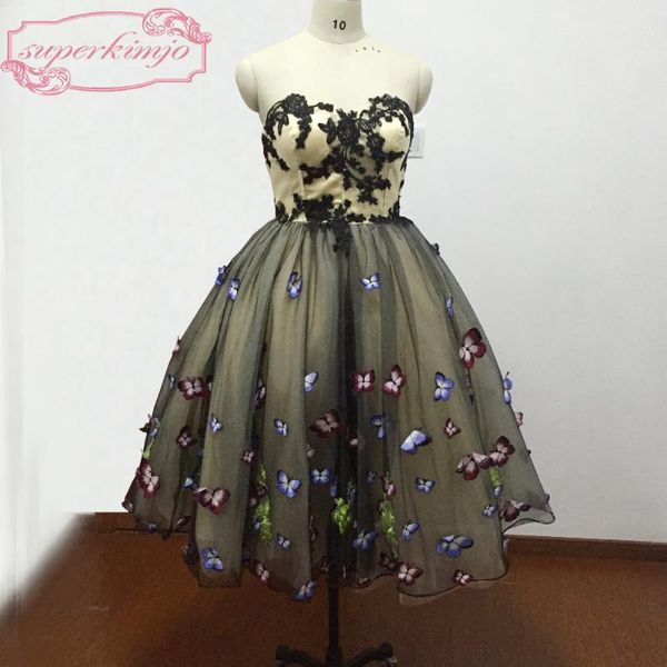 party dresses actual image evening gowns tea length lace appliques butterfly ball gown sweetheart backless black prom dress real picture, White;black
party dresses actual image evening gowns tea length lace appliques butterfly ball gown sweetheart backless black prom dress real picture, White;black