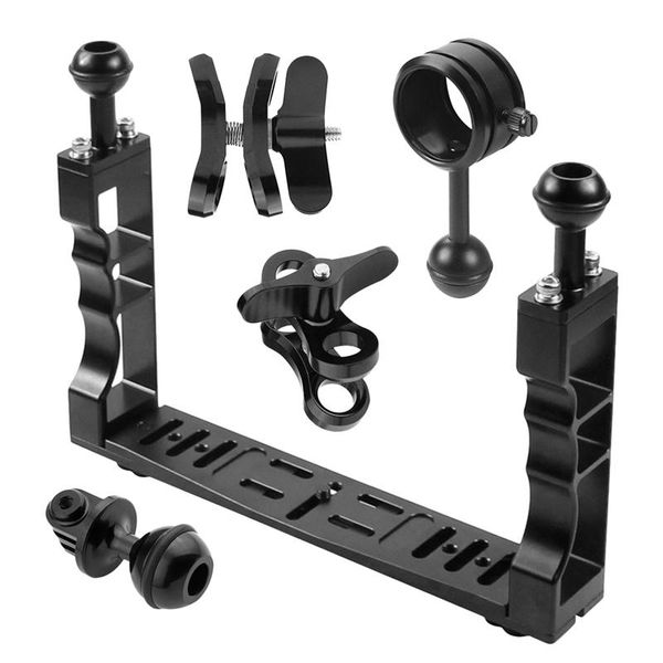 diving camera housing handle tray grip bracket kit handheld stabilizer rig for action underwater pography stabilizers 
diving camera housing handle tray grip bracket kit handheld stabilizer rig for action underwater pography stabilizers