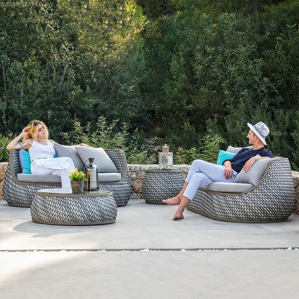 outdoor sofa, balcony, three-piece rattan chair, tea table, scandinavian simple sunshine room, leisure double living garde camp furniture
outdoor sofa, balcony, three-piece rattan chair, tea table, scandinavian simple sunshine room, leisure double living garde camp furniture