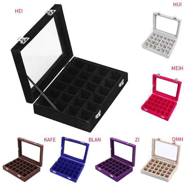 bathroom storage & organization 24 compartments earring case velvet jewelry boxes for women girls rings organizer with clear glass lid durab
bathroom storage & organization 24 compartments earring case velvet jewelry boxes for women girls rings organizer with clear glass lid durab