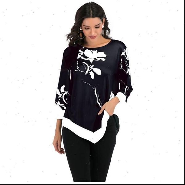 spring autumn casual loose womens blouses irregular plus size o neck floral printed shirt large s 5xl blouse, White
spring autumn casual loose womens blouses irregular plus size o neck floral printed shirt large s 5xl blouse, White