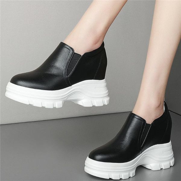 dress shoes platform ankle boots women slip on genuine leather wedges high heel pumps female round toe fashion sneakers casual, Black
dress shoes platform ankle boots women slip on genuine leather wedges high heel pumps female round toe fashion sneakers casual, Black
