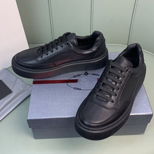 designer mens shoes macro leather sneakers lightweight rubber sole luxury fashion outdoor running sneaker, Black
designer mens shoes macro leather sneakers lightweight rubber sole luxury fashion outdoor running sneaker, Black