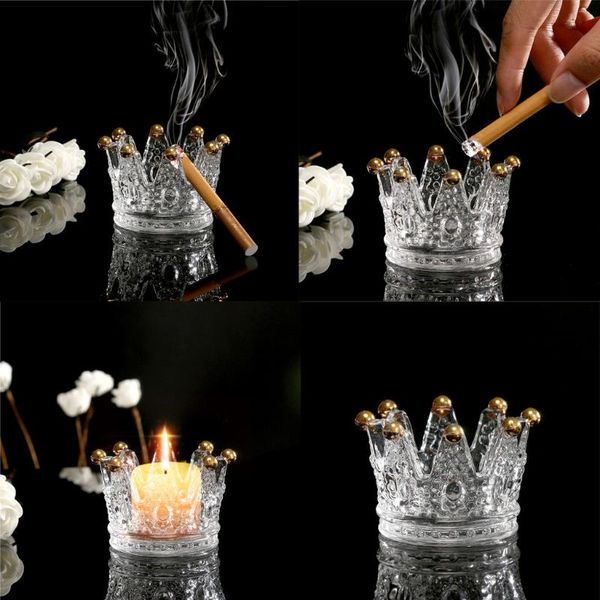 candle holders multifunctonal crown shaped crystal glass ashtray cigarette candlestick tea light stand holder#p4
candle holders multifunctonal crown shaped crystal glass ashtray cigarette candlestick tea light stand holder#p4